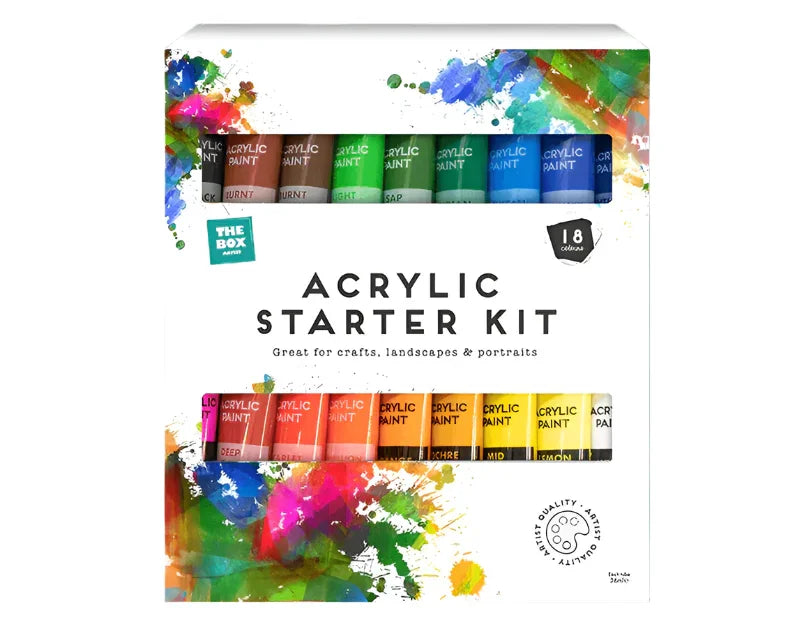 Acrylic Starter Kit 36ml 18pk - Cloud Nine Stores