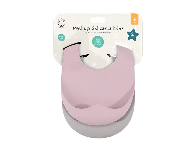Light Weight Silicone Bibs 2Pk - Cloud Nine Stores