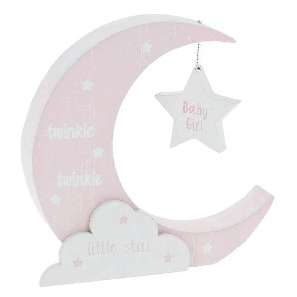 Pink Moonlight Hanging Baby Girl Décor - Cloud Nine Stores