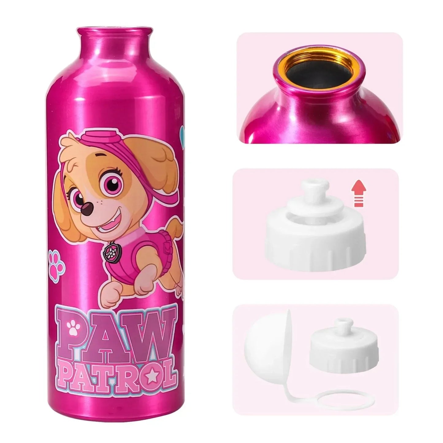 Skye Paw Patrol Aluminium Bottle Water Drinks Children Back to School Character - Cloud Nine Stores