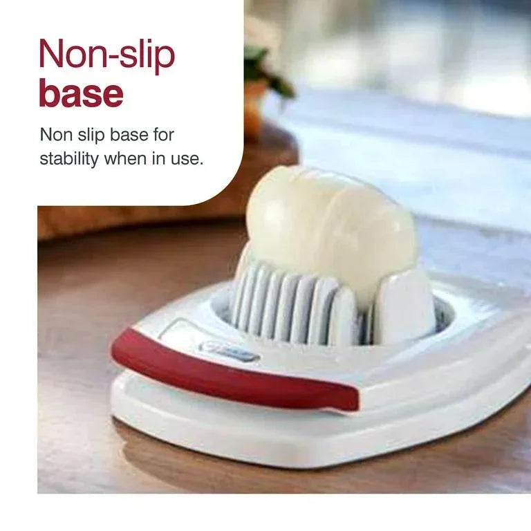 Zyliss Egg Cutter - Non Slip, Egg Slicer and Wedger with Built in Shell Piercer - Cloud Nine Stores
