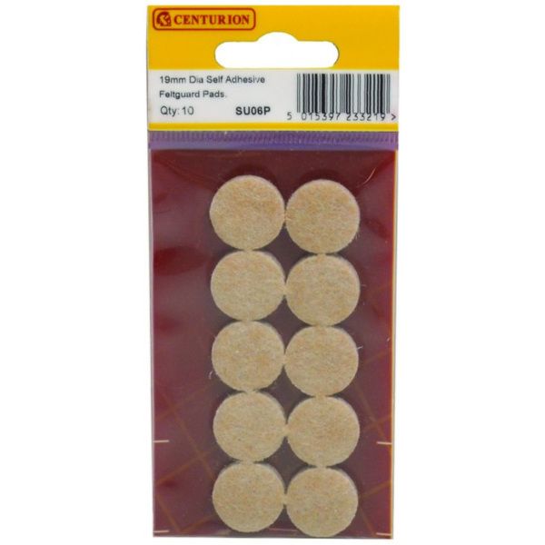 CENTURION SU06P DIAMETER SELF ADHESIVE FELTGUARD PADS 19mm Cloud Nine Stores