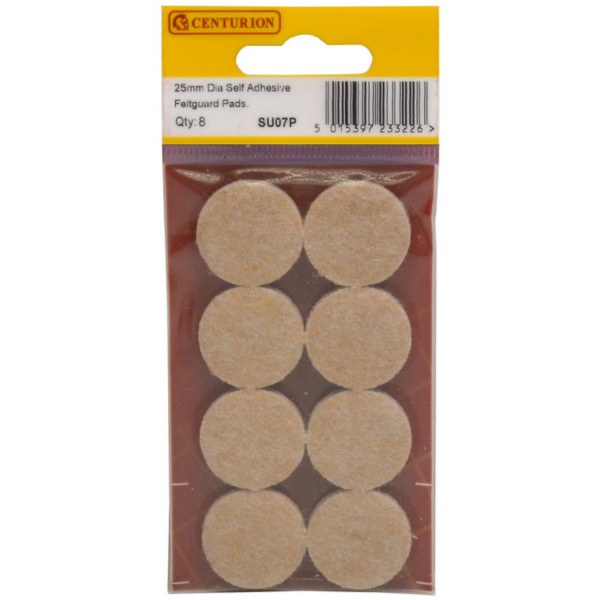 Self Adhesive Feltguard Pads (8 PK) - 25mm Diameter Cloud Nine Stores
