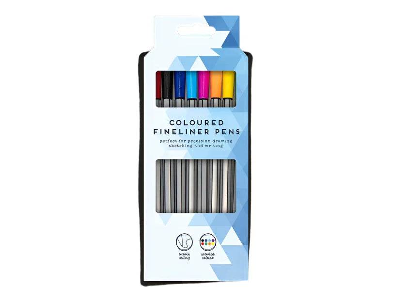 Coloured Fine Liner Pens 8pk - Cloud Nine Stores
