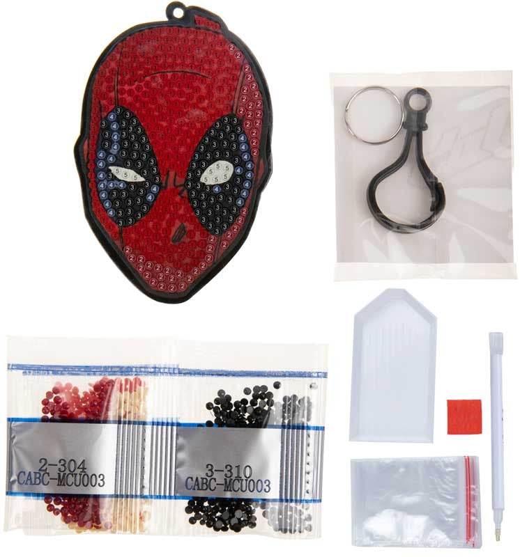 CRAFT BUDDY - DEADPOOL CRYSTAL ART BAG CHARM - Cloud Nine Stores