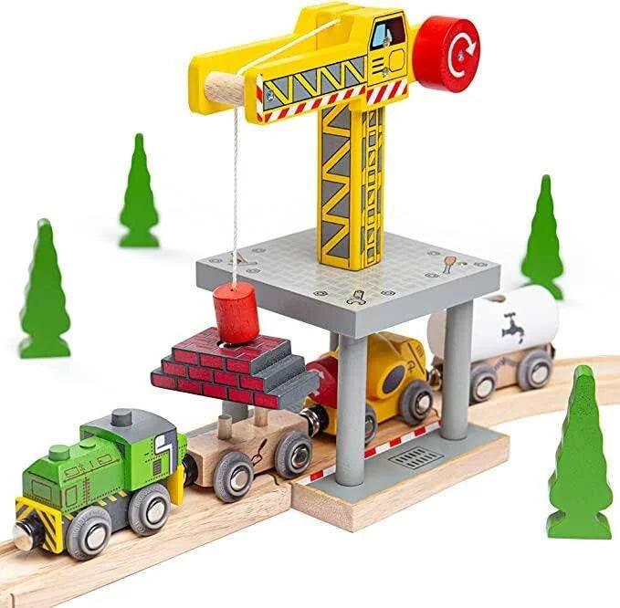 Big Yellow Crane - Bigjigs - Cloud Nine Stores