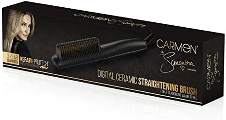 Carmen Heated Ceramic Hair Straightening Brush - Cloud Nine Stores