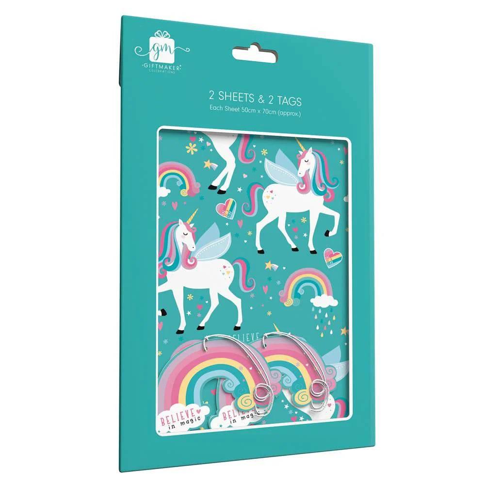 Unicorn Gift Wrap & Tags - Cloud Nine Stores