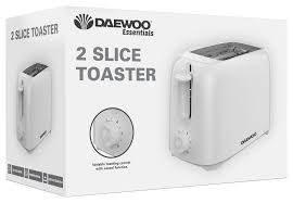 Daewoo Essentials 2 Slice Toaster - White - Cloud Nine Stores