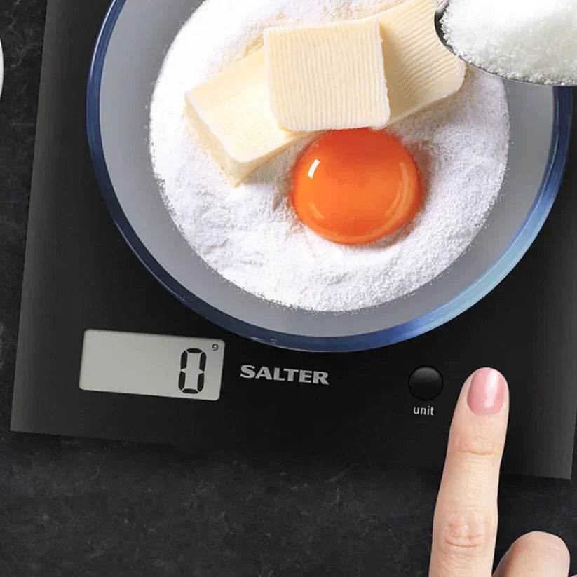 Salter ARC Digital Kitchen Scales 3kg Capacity Black - Cloud Nine Stores