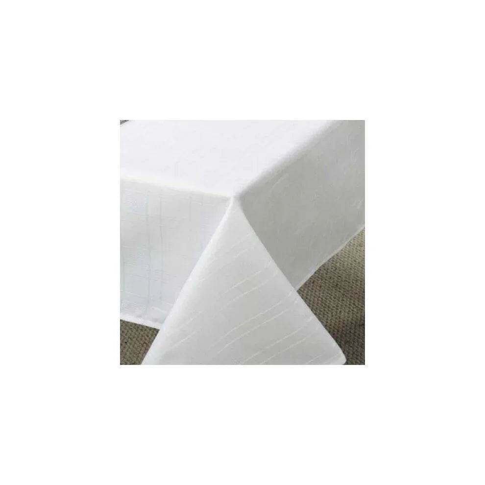 Emma Barclay Chequers Tablecloth, White, 60 x 84 Inch - Cloud Nine Stores