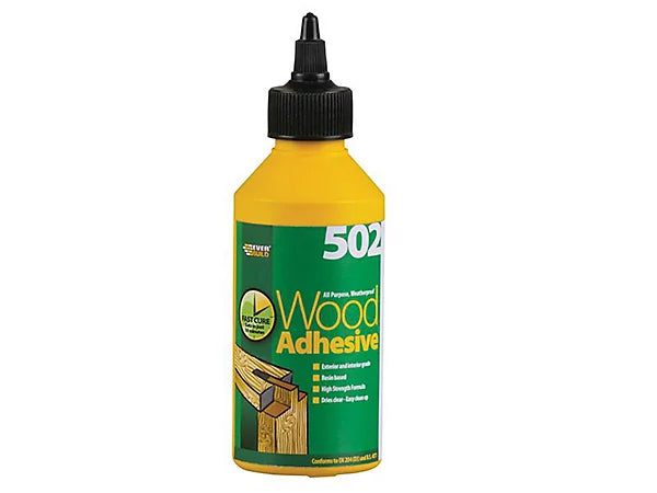 Everbuild 502 Weatherproof Wood Adhesive 1 Litre - Strong Bonding Solution Cloud Nine Stores