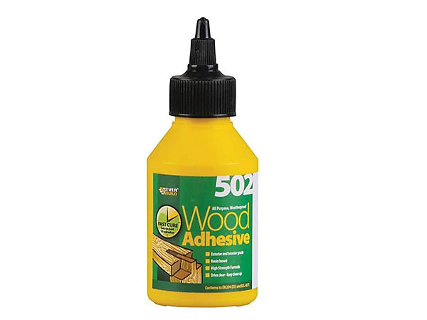 Everbuild 502 Weatherproof Wood Adhesive - 125ml for Indoor and Outdoor Use Cloud Nine Stores