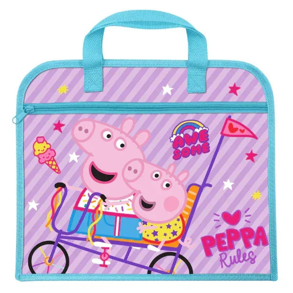 Official Peppa Pig Rules Zipped Book Bag - Cloud Nine Stores