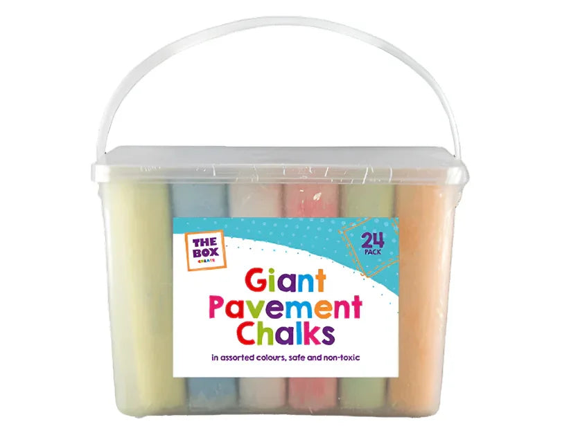 Giant Pavement Chalks 24 Pack - Cloud Nine Stores