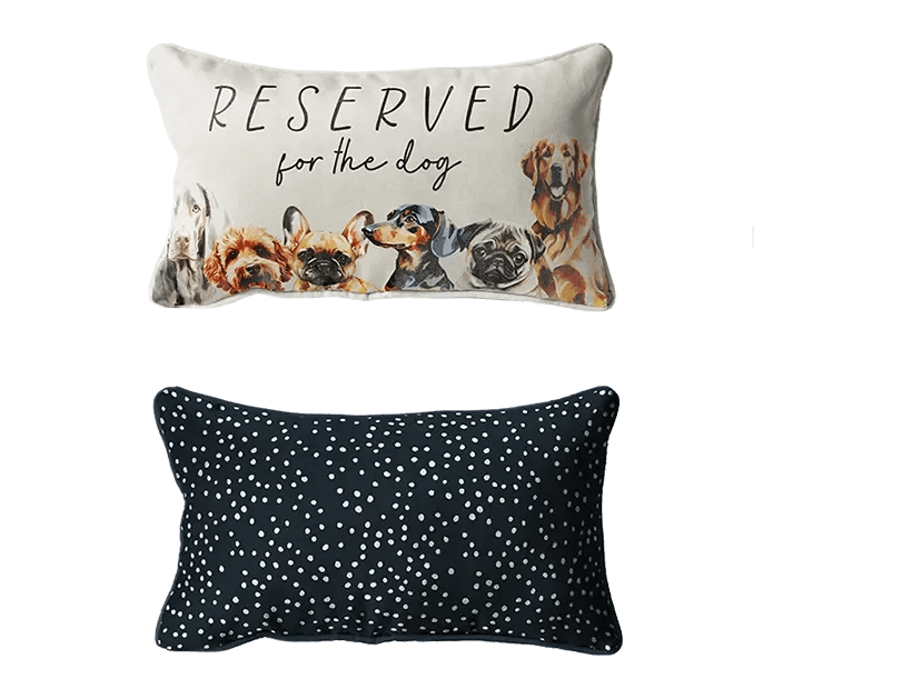 Dog Print Cushion 44cm x 23cm - Cloud Nine Stores