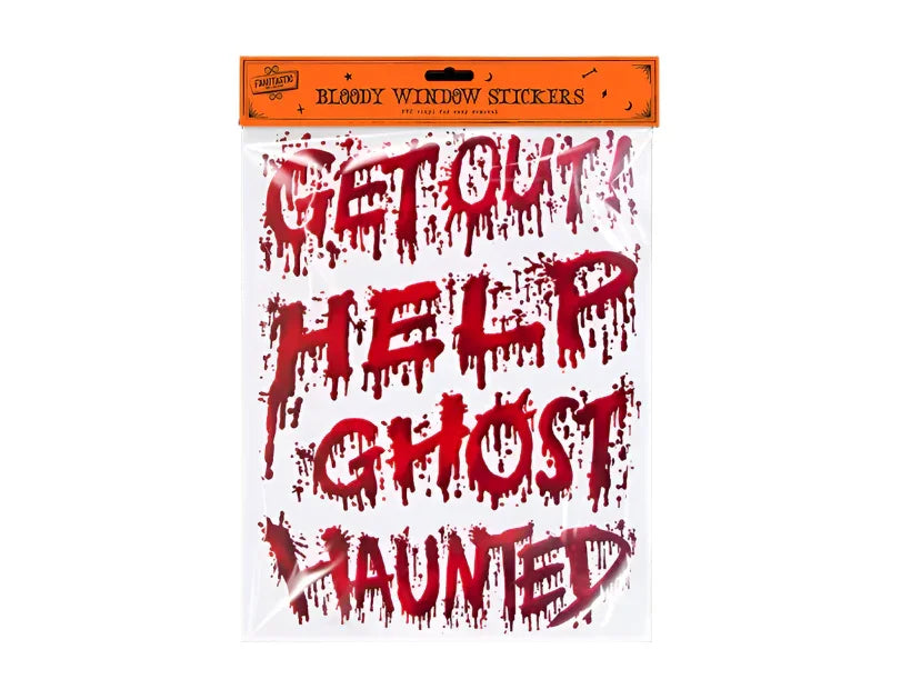 Halloween Bloody Window Stickers - Cloud Nine Stores