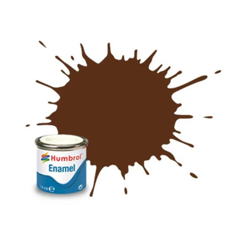 HUMBROL Enamel 160 GERMAN CAM RED BROWN 14ml - Cloud Nine Stores