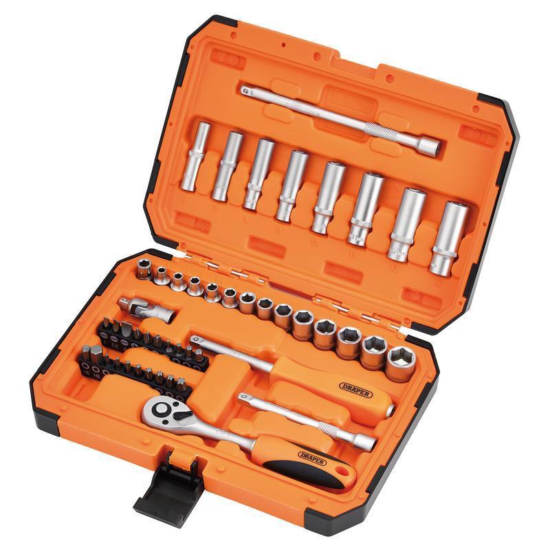 DRAPER HI-TORQ® 6 POINT SOCKET SET, 1/4" (47 PIECE) - Cloud Nine Stores Cloud Nine Stores