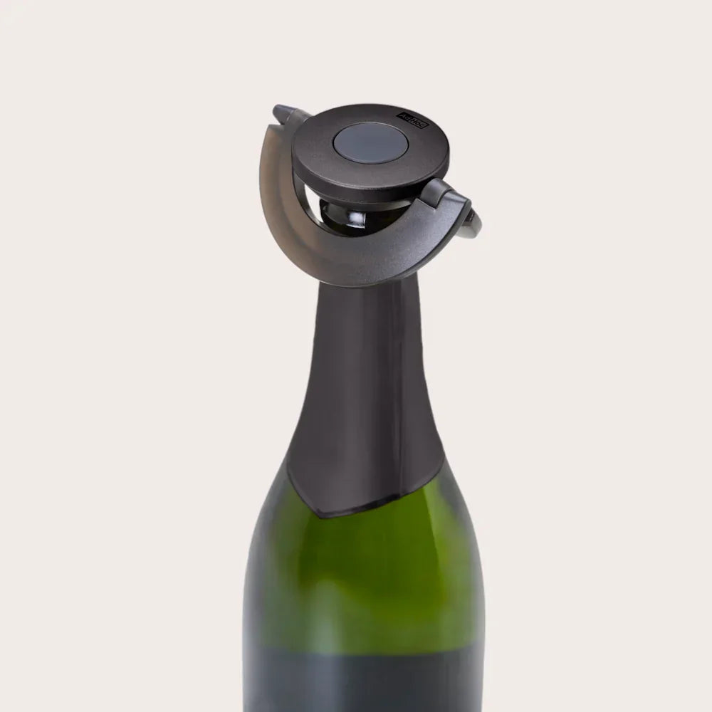 Ad Hoc FV31 Gusto Champagne and Sparkling Wine Bottle Stopper Black - Cloud Nine Stores