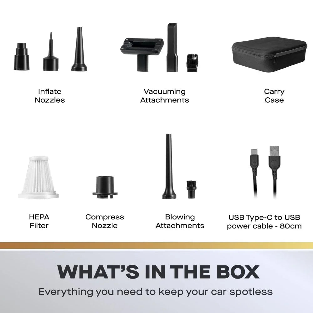 Daewoo Cyclone Freedom Cordless Handheld Car Detailing Vacuum Cleaner