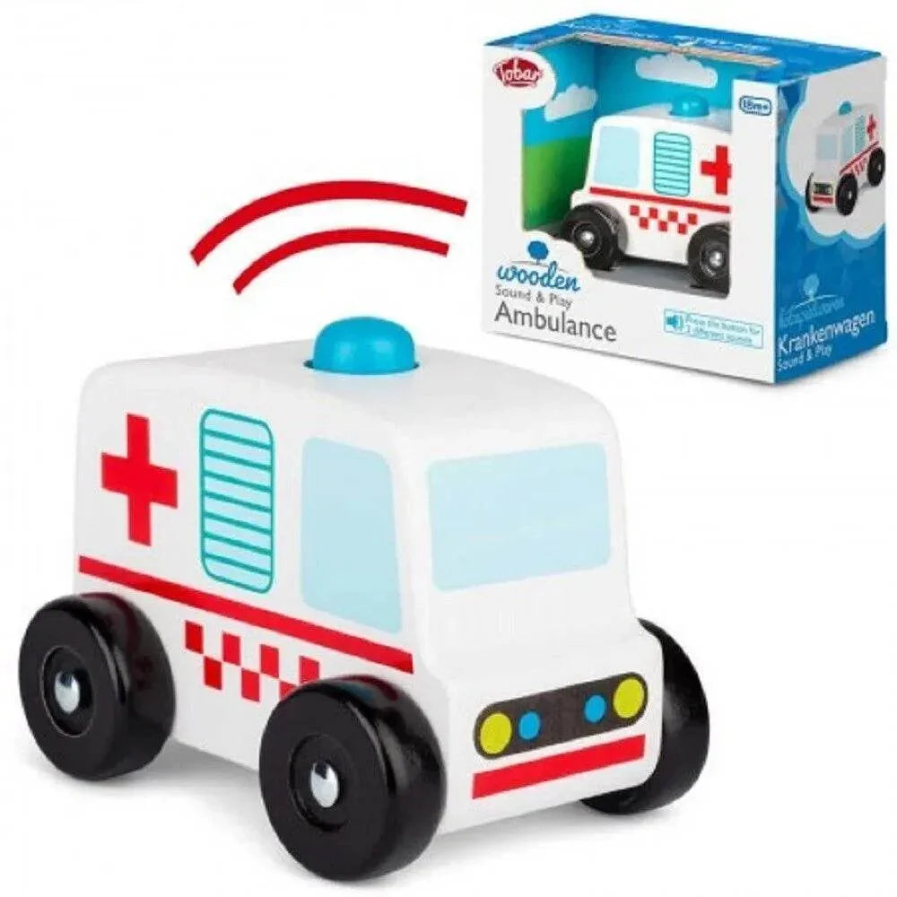 Wooden Sound and Play Ambulance - Cloud Nine Stores