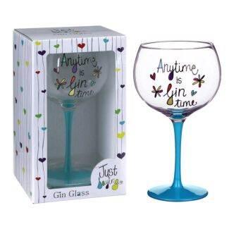 Just Saying Gin Glass Gin Time - Cloud Nine Stores