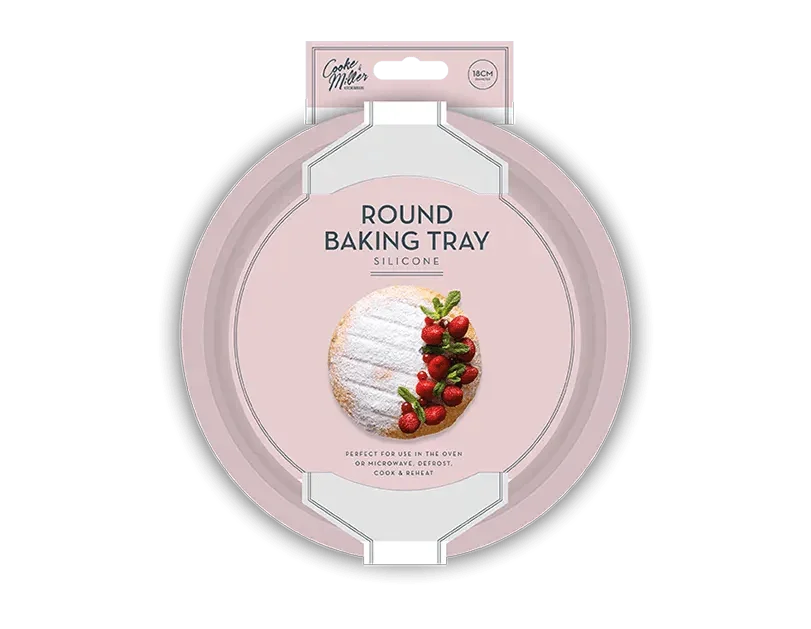 Natural Silicone Round Baking Tray 18cm - Cloud Nine Stores