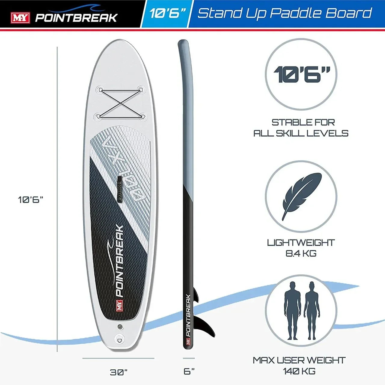 M.Y Stand Up Paddle Board Set 10' 6" - Cloud Nine Stores