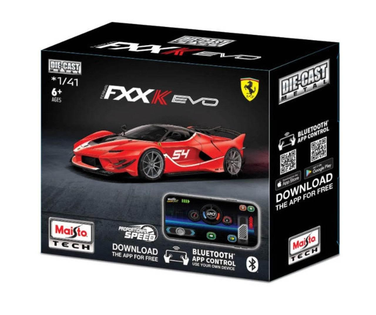 Maisto Bluetooth Diecast Ferrari FXX-K Evo Radio Controlled Car - Cloud Nine Stores