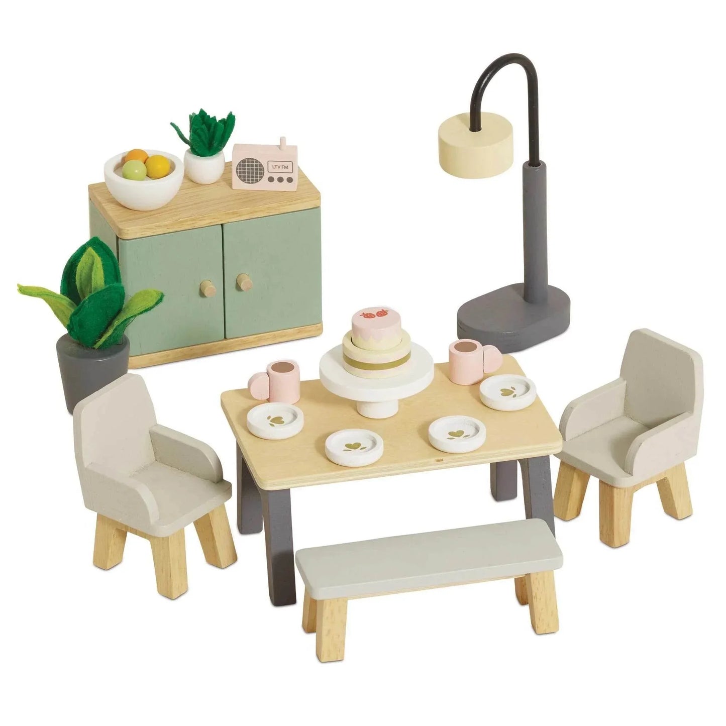 Wooden Dolls House Dining Room Set - Le Toy Van - Cloud Nine Stores