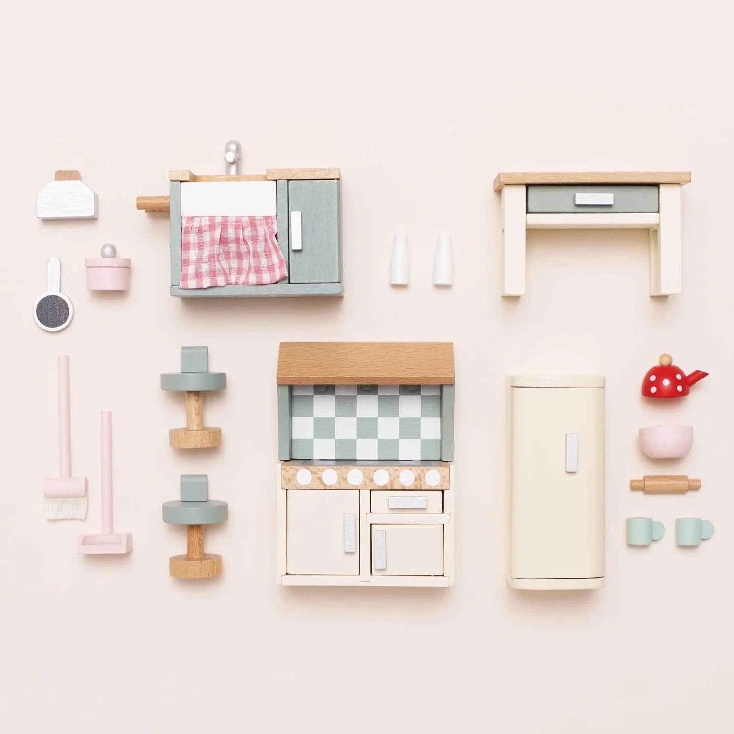 Wooden Dolls House Kitchen Furniture Set - Le Toy Van - Cloud Nine Stores