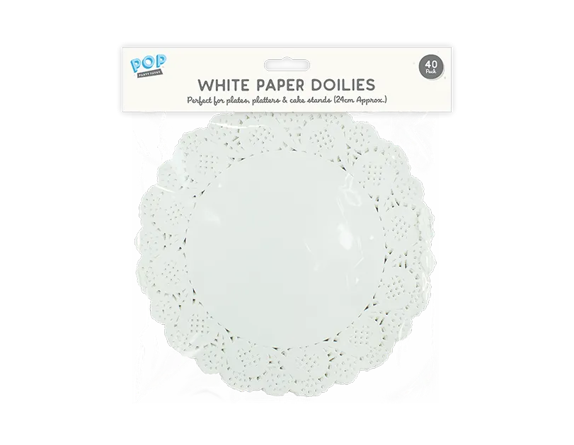 Paper Doilies 40pk Cloud Nine Stores