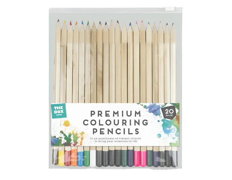Premium Colouring Pencils - 20 Pack - Cloud Nine Stores