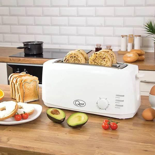 Quest 35049 4 Slice Toaster With Extra Wide Slots - Cloud Nine Stores