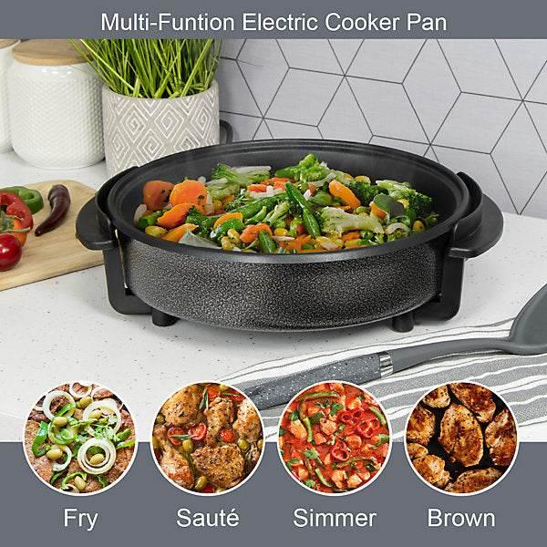 Quest 35410 Electric Cooker Pan with Lid - Cloud Nine Stores