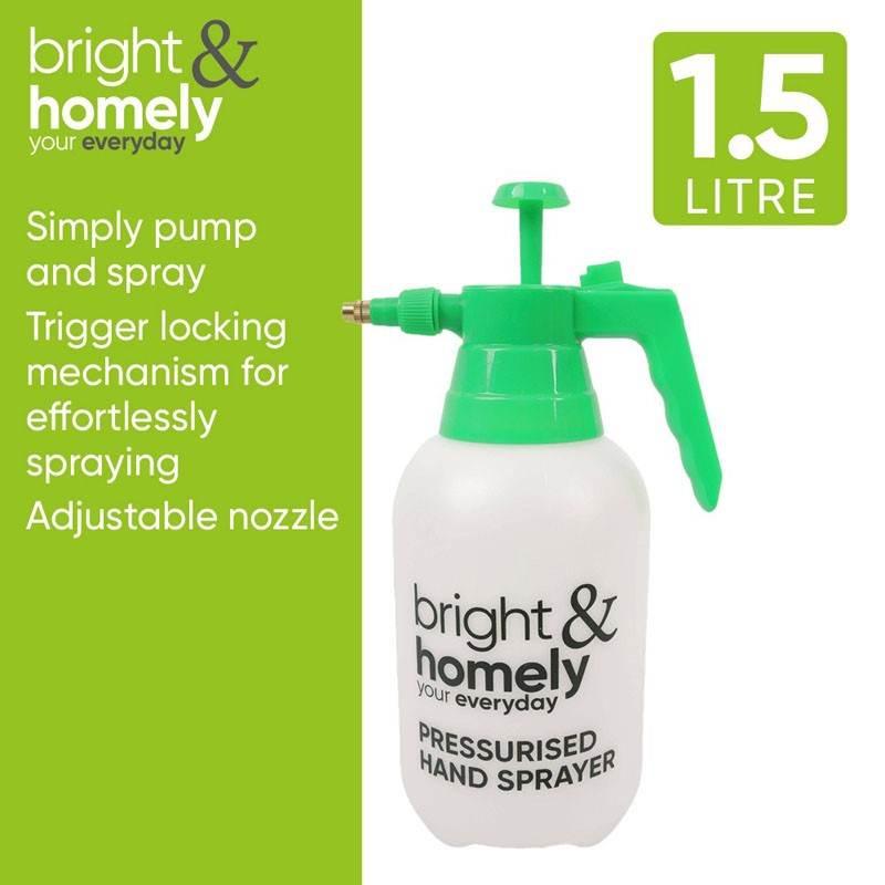 BRIGHT & HOMELY PRESSURISED HAND SPRAYER 1.5LTR - Cloud Nine Stores