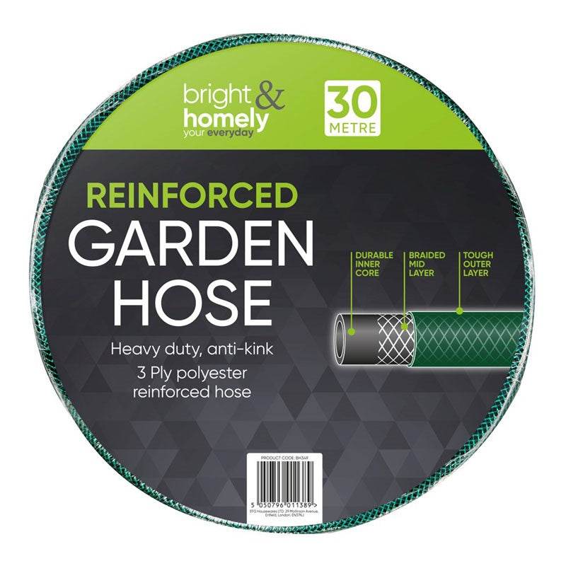 BRIGHT & HOMELY REINFORCED GARDEN HOSE PIPE 30M - Cloud Nine Stores