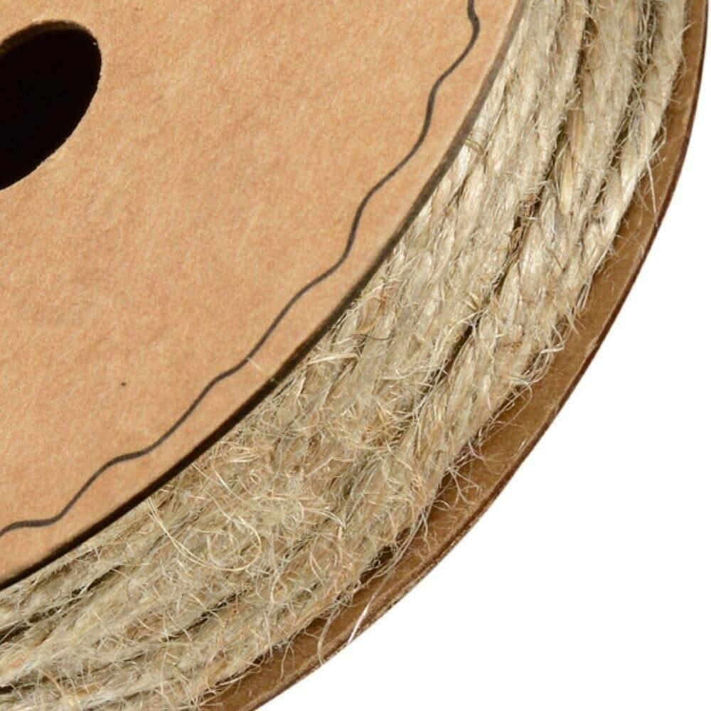 Jute Twine String 10m x 2mm(Natural + Red) Coloured Craft Linen String - Cloud Nine Stores
