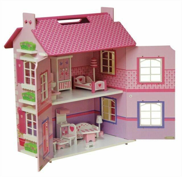Wooden Country Dolls House Play Set - Cloud Nine Stores