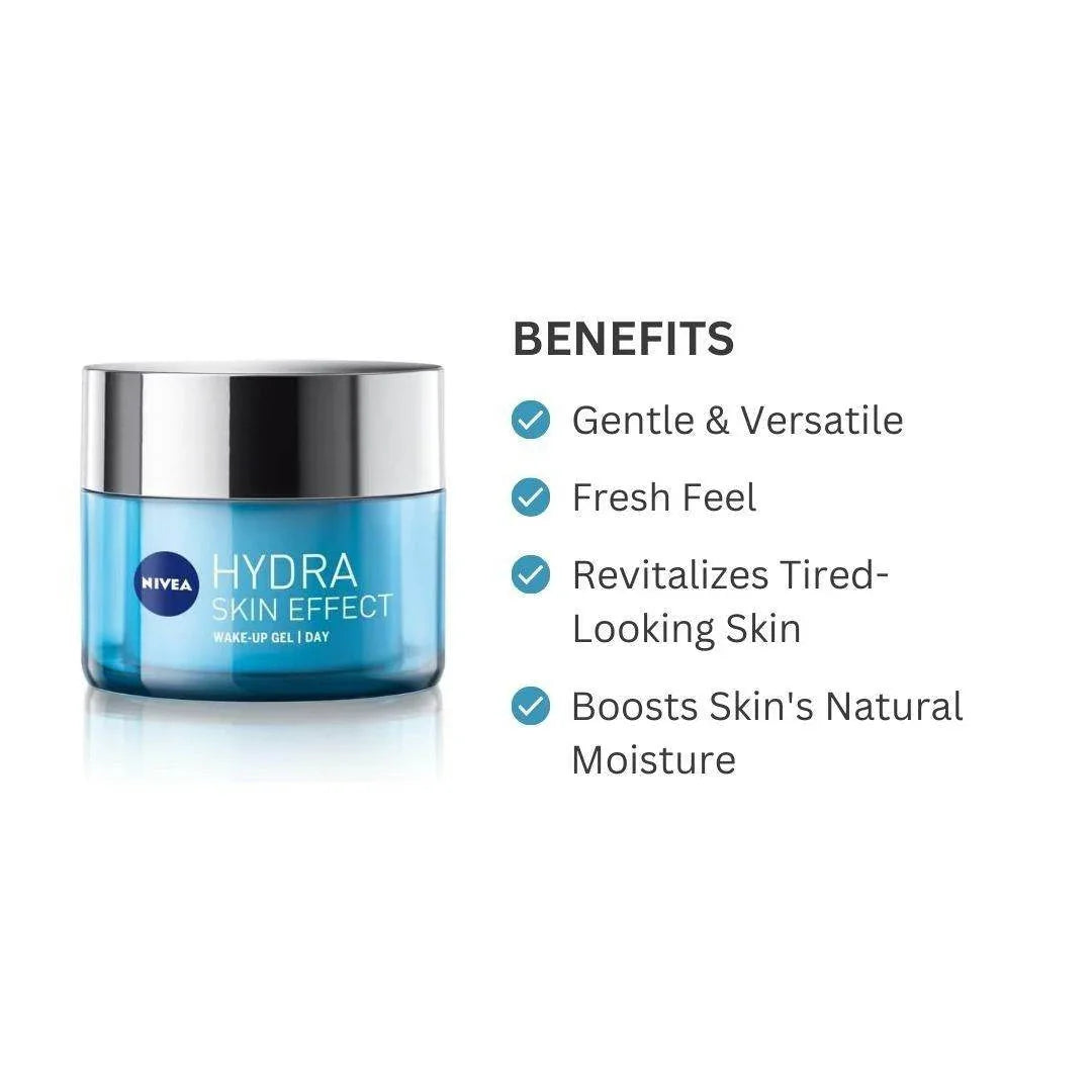 NIVEA Hydra Skin Effect Wake-Up Day Gel (50ml) - Cloud Nine Stores