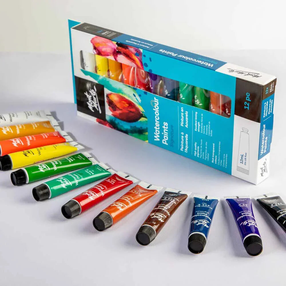 Sil Artist Watercolour Paints 12 Tubes - Cloud Nine Stores