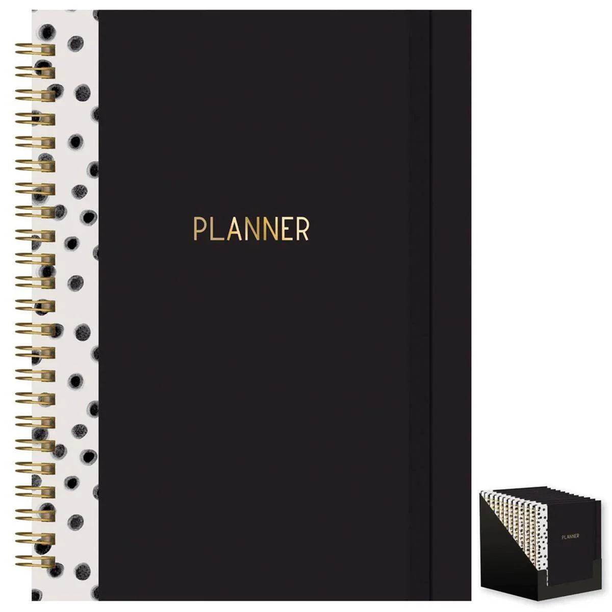 A5 Daily Planner Black - Cloud Nine Stores