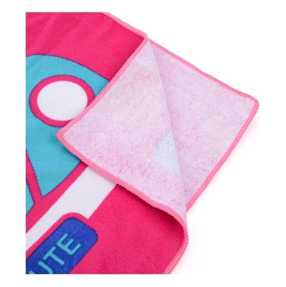Official VW Volkswagen Girls Hooded Beach Poncho Towel Quick Drying Pink - Cloud Nine Stores