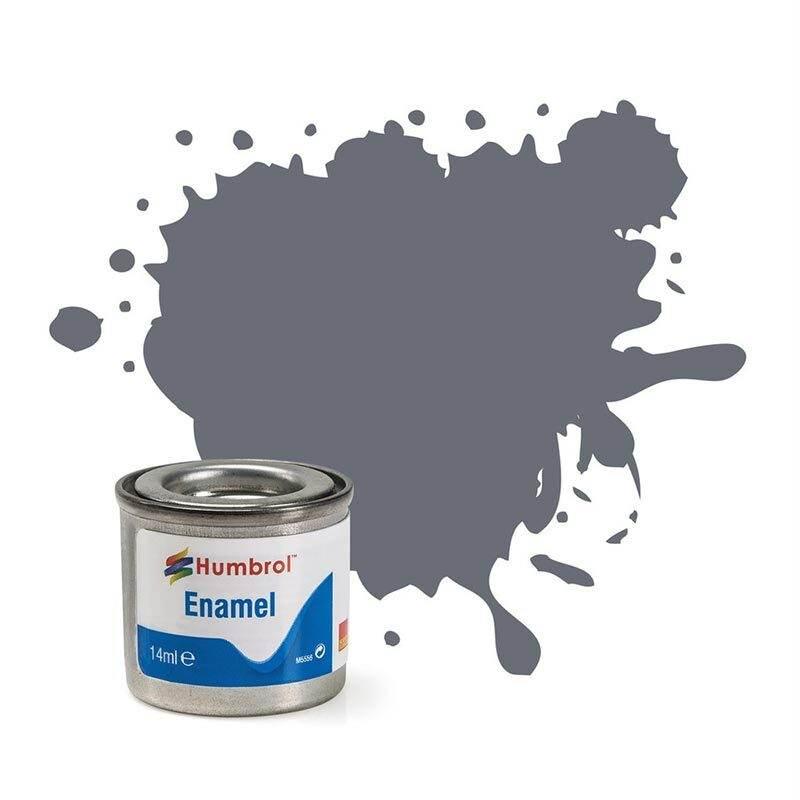 HUMBROL Enamel 5 DARK ADMIRAL GREY 14ml GLOSS - Cloud Nine Stores
