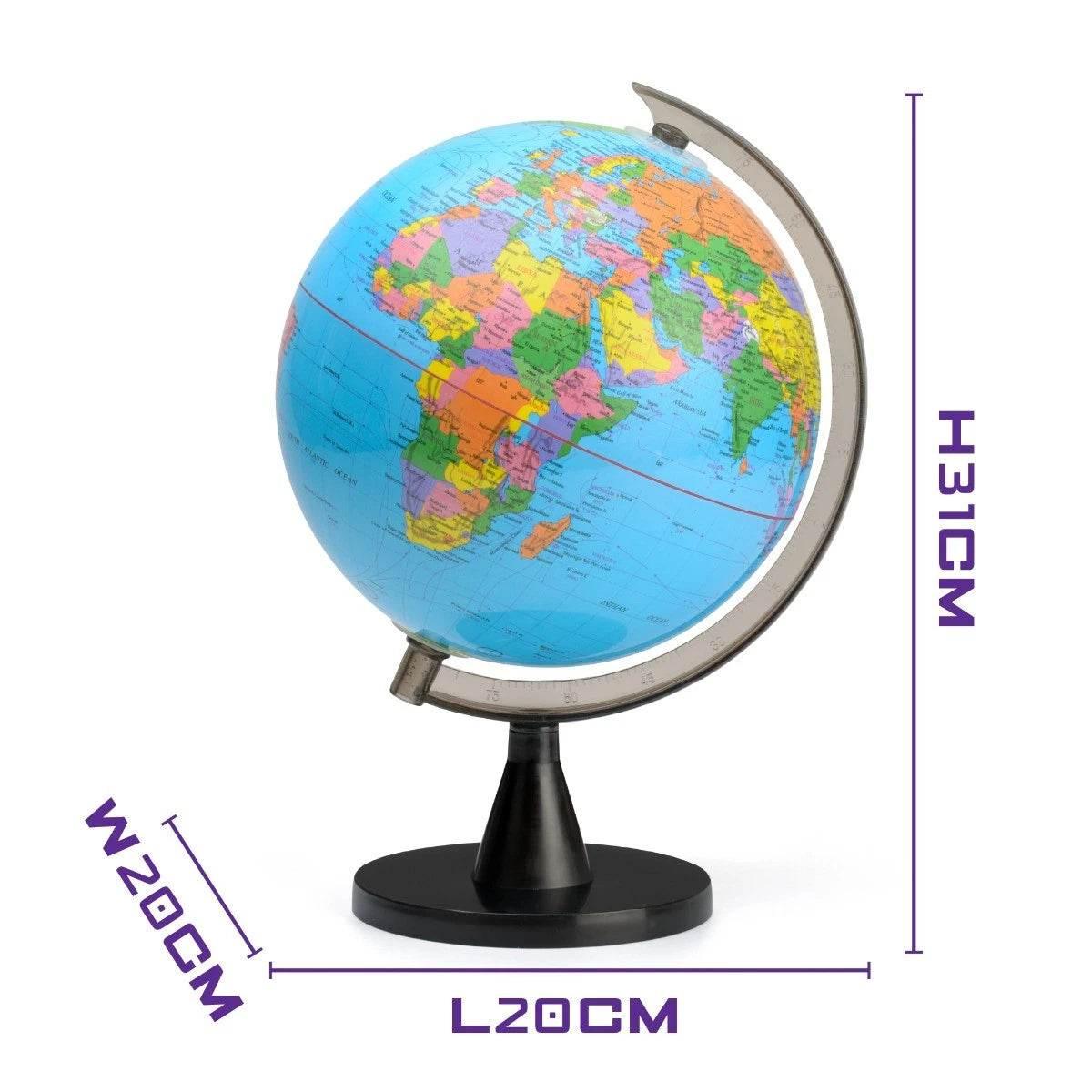 Toyrific World Globe for Kids, Educational Rotating World Children Map 20cm - Cloud Nine Stores