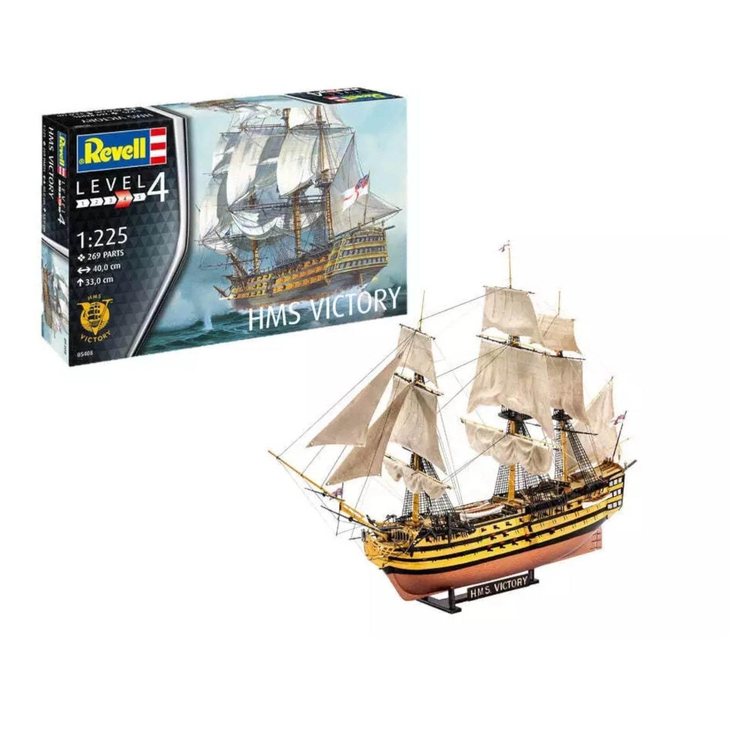 HMS Victory Model Ship Kit Nelsons Royal Naval Flagship Revell 05408 1:225 - Cloud Nine Stores