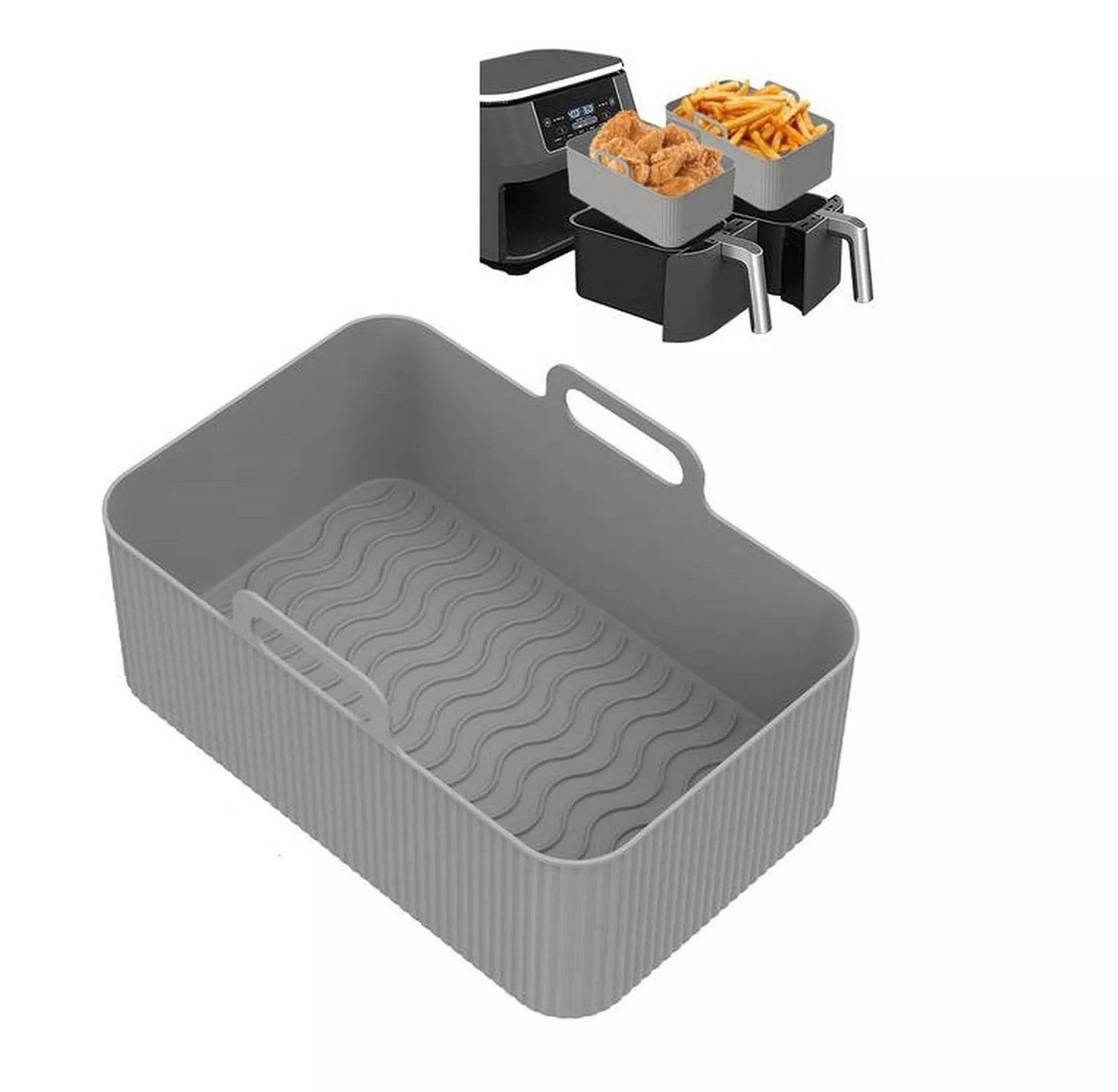 SILICONE AIR FRYER LINER 19.5X12X7CM - Cloud Nine Stores