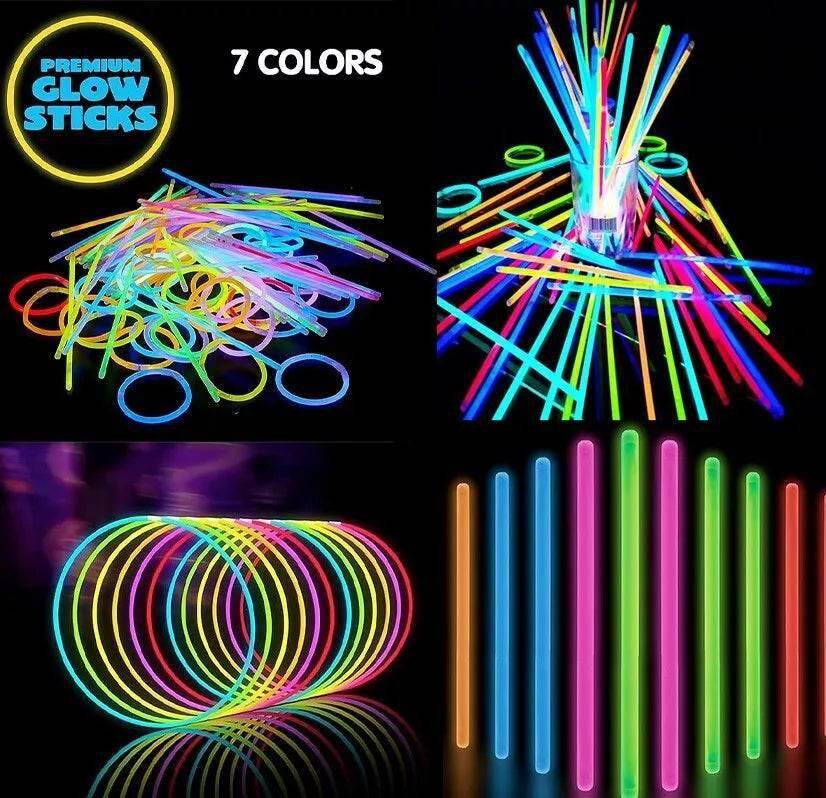 15 Connectable & Flexible Multi Colour Glow Sticks - Cloud Nine Stores