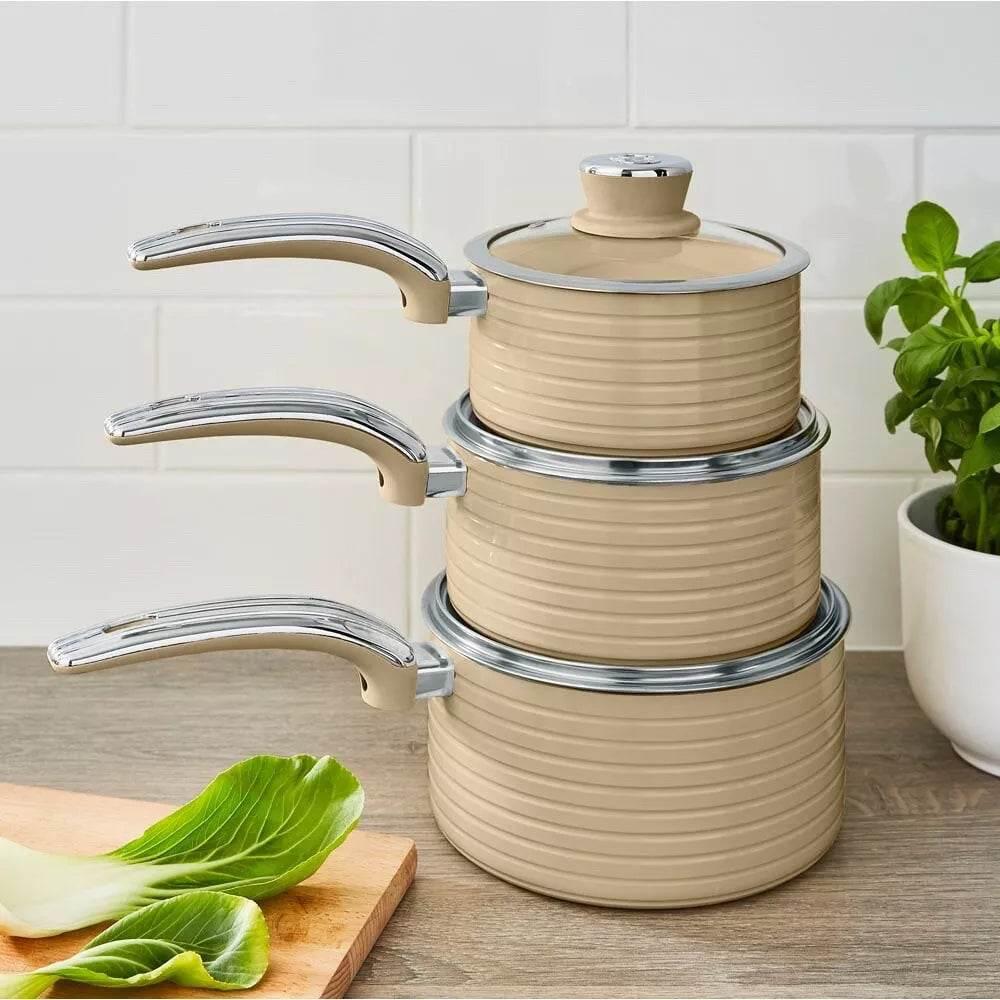 Schwan SWPS3020CN Retro Cookware Set Cream - Cloud Nine Stores